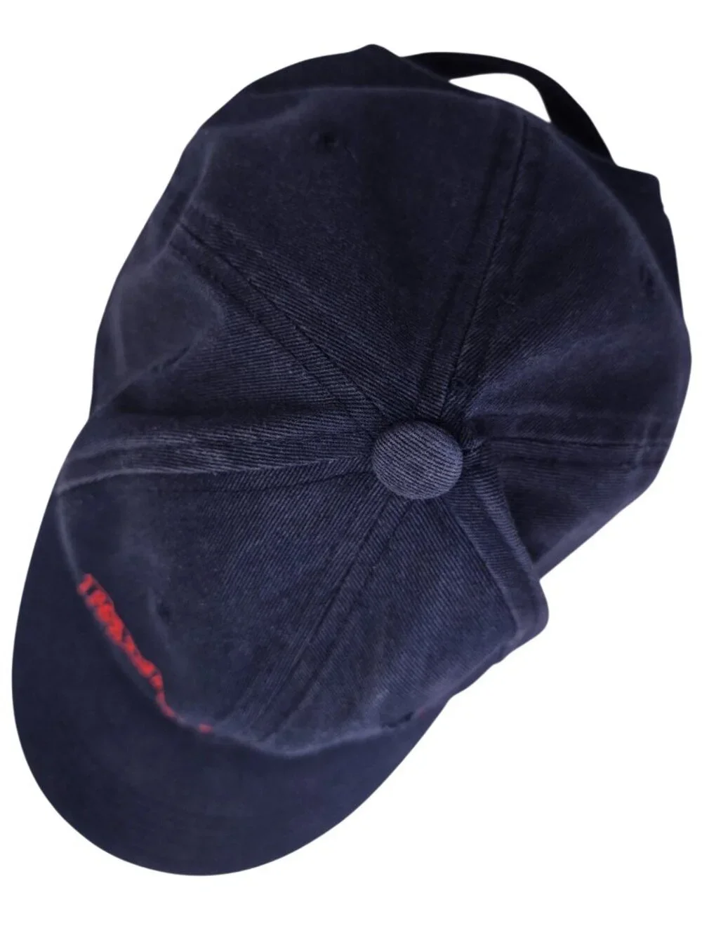 Psycho Bunny Navy Baseball Cap with Red Embroidered Logo OS